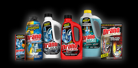 drano solution finder product collage